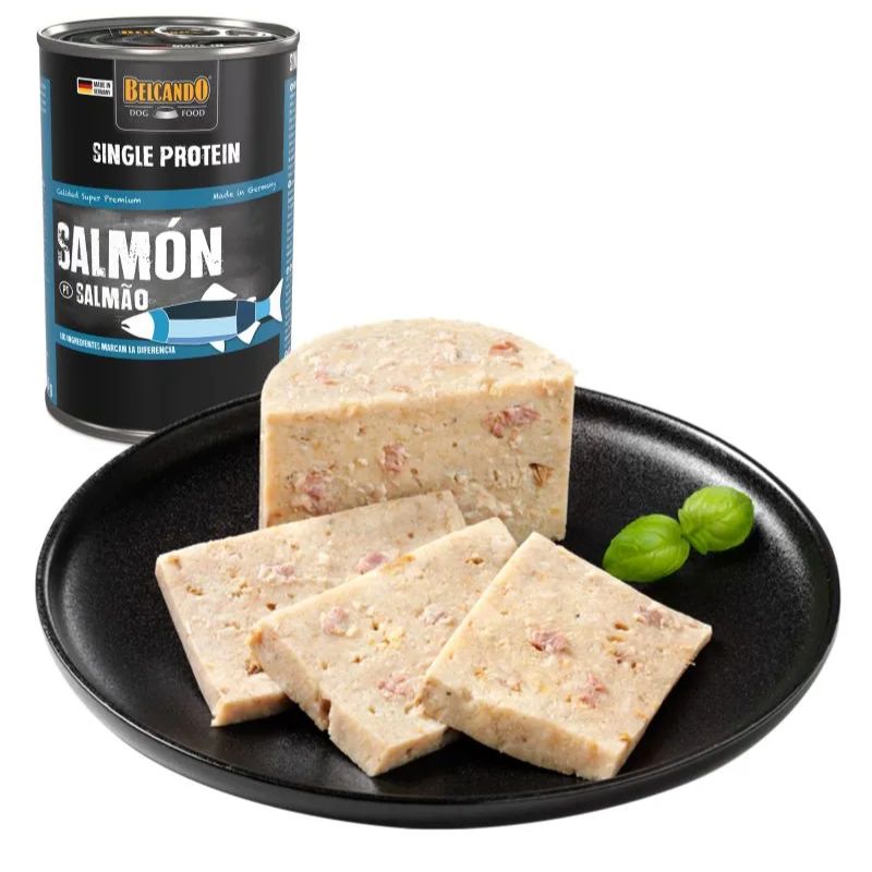 COMIDA HUMEDA MONOPROTEICA PERRO BELCANDO SALMON 6 X 400 G