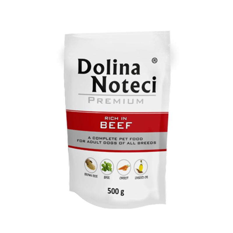COMIDA HUMEDA PERROS DOLINA NOTECI PREMIUM BUEY 12 X 500 G