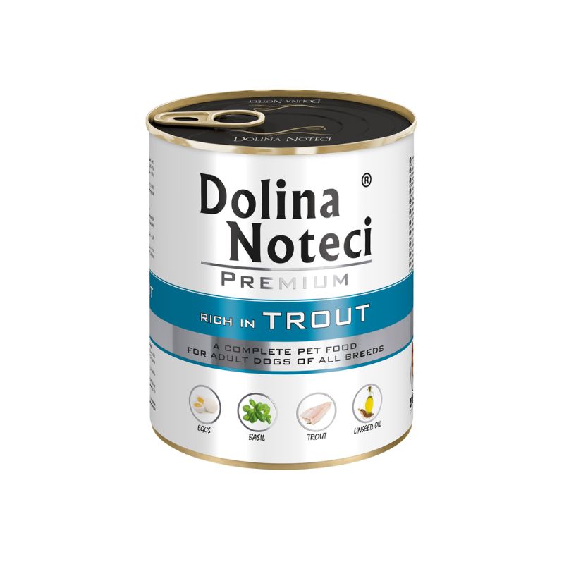 COMIDA HUMEDA PERROS DOLINA NOTECI PREMIUM TRUCHA 12 X 800 G