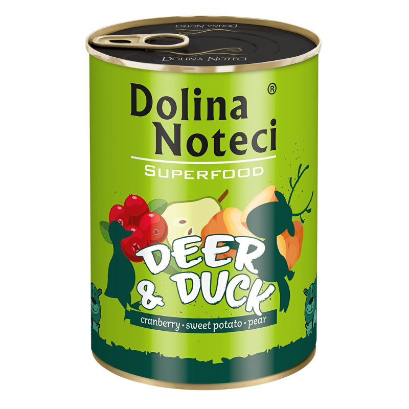 COMIDA HUMEDA PERROS DOLINA NOTECI VENADO Y PATO 6 X 400 G