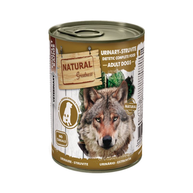 COMIDA HUMEDA PERROS NATURAL GREATNESS URINARY STRUVITE 6X400 GRAMOS