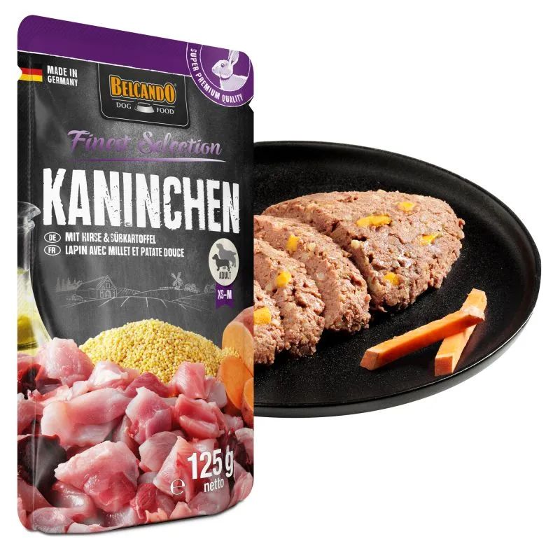 COMIDA HUMEDA PERRO BELCANDO FINEST SELECTION CONEJO 12 X 125 G