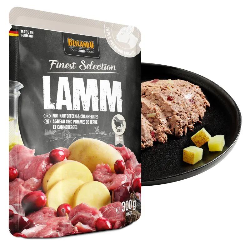 COMIDA HUMEDA PERRO BELCANDO FINEST SELECTION CORDERO 12 X 125 G