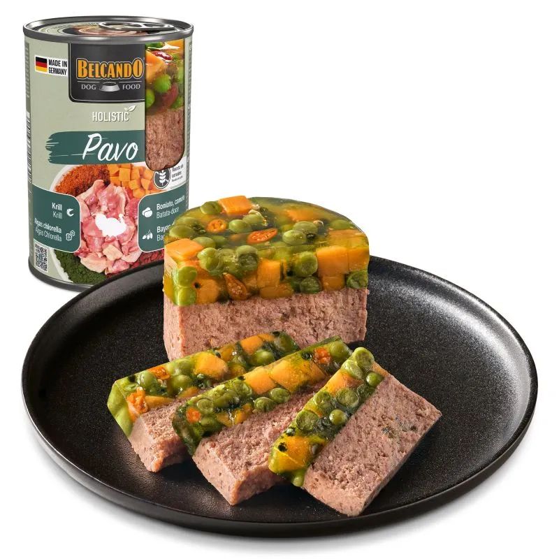 COMIDA HUMEDA PERRO BELCANDO HOLISTIC PAVO 6 X 400 G