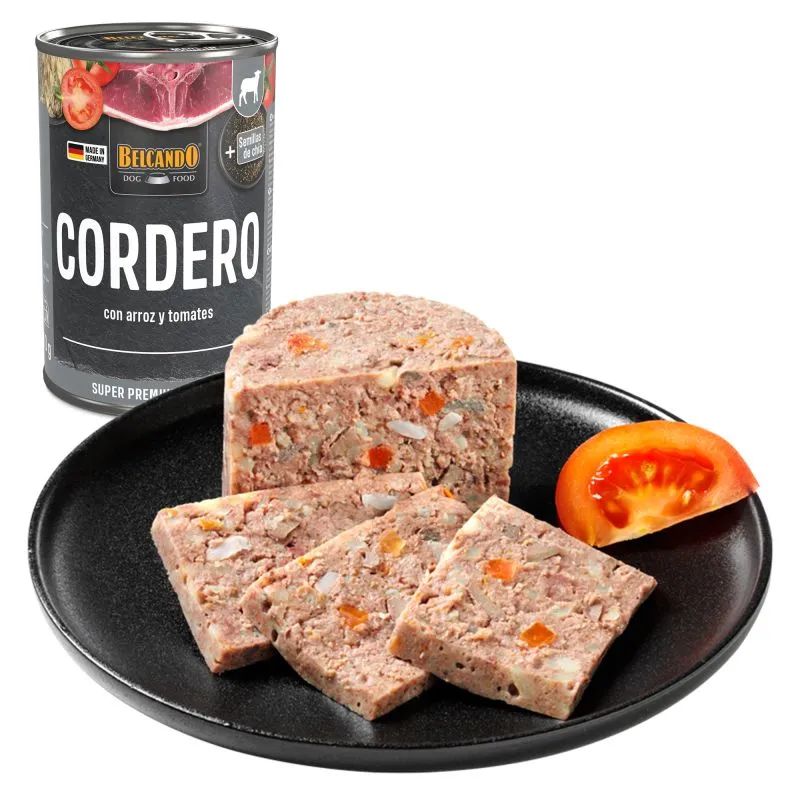 COMIDA HUMEDA PERRO BELCANDO PREMIUM CORDERO 6 X 800 G