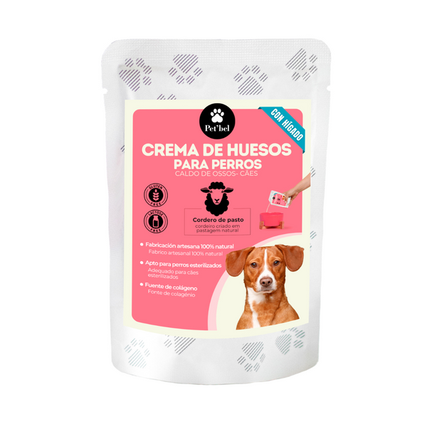 COMPRAR CREMA DE CALDO DE HUESOS DE CORDERO PARA PERROS ECO PET'BEL ...