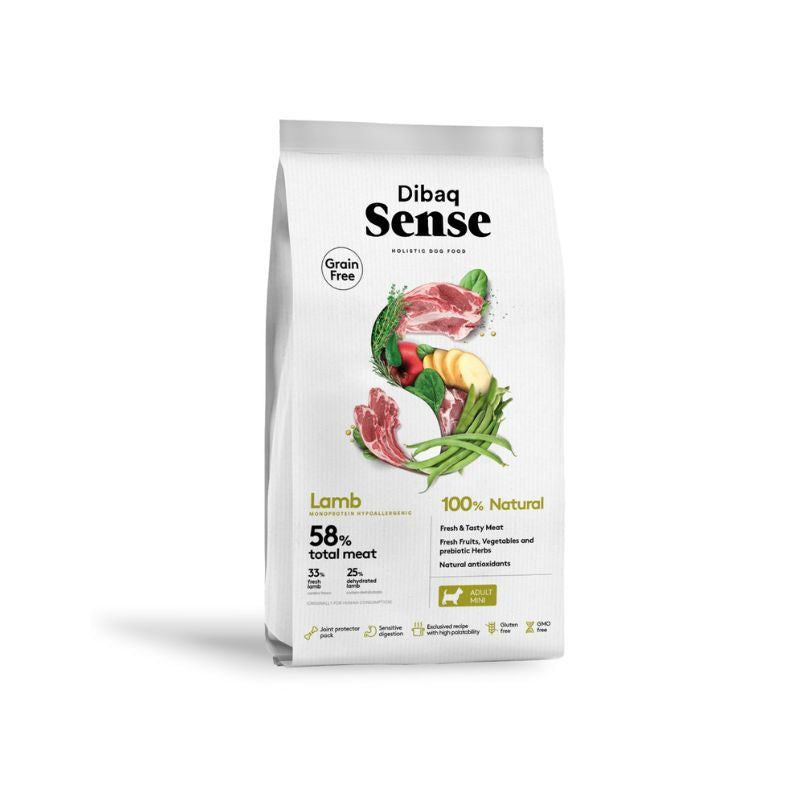 DIBAQ SENSE GRAIN FREE CORDERO MINI PERRO 6 KG