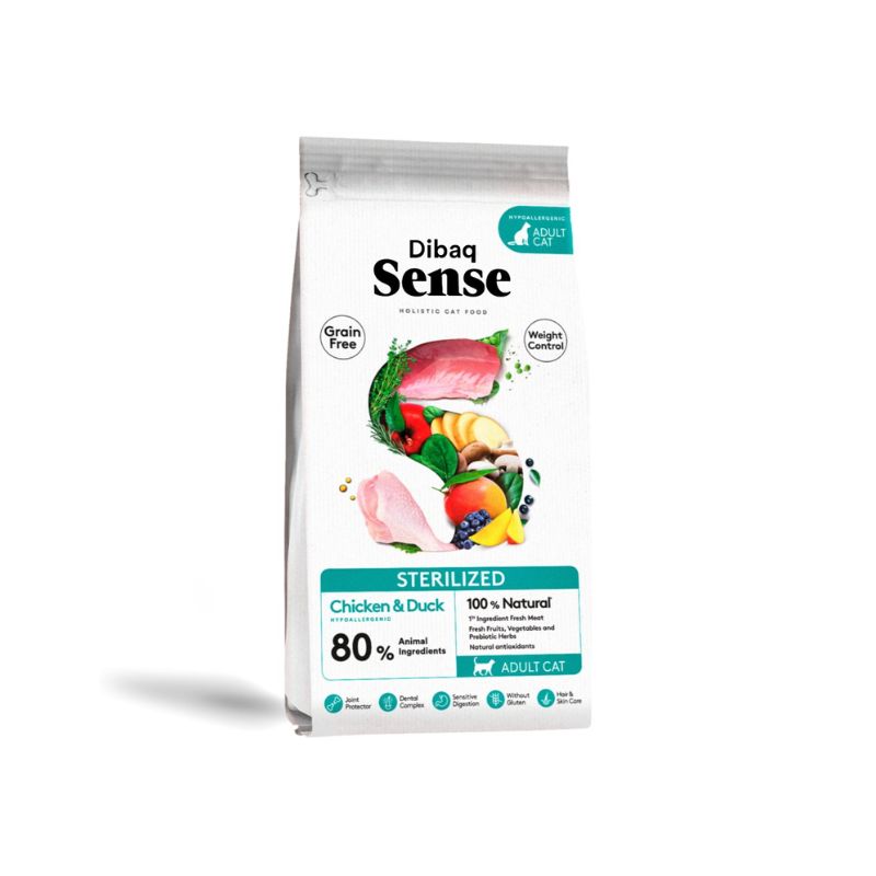 DIBAQ SENSE GRAIN FREE GATOS ESTERILIZADOS 6 KG