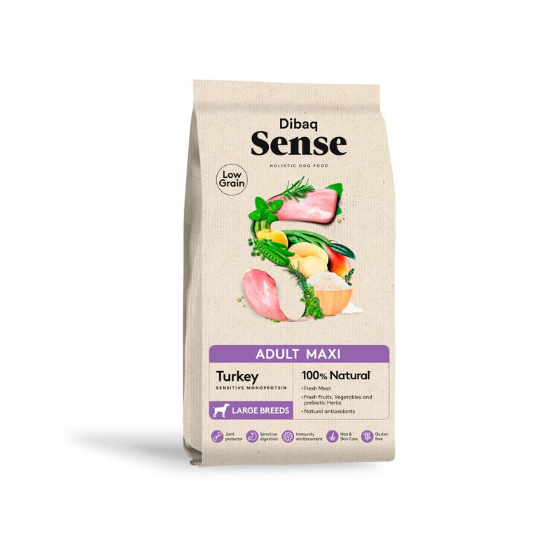 DIBAQ SENSE LOW GRAIN PAVO ADULTO MAXI 12 KG