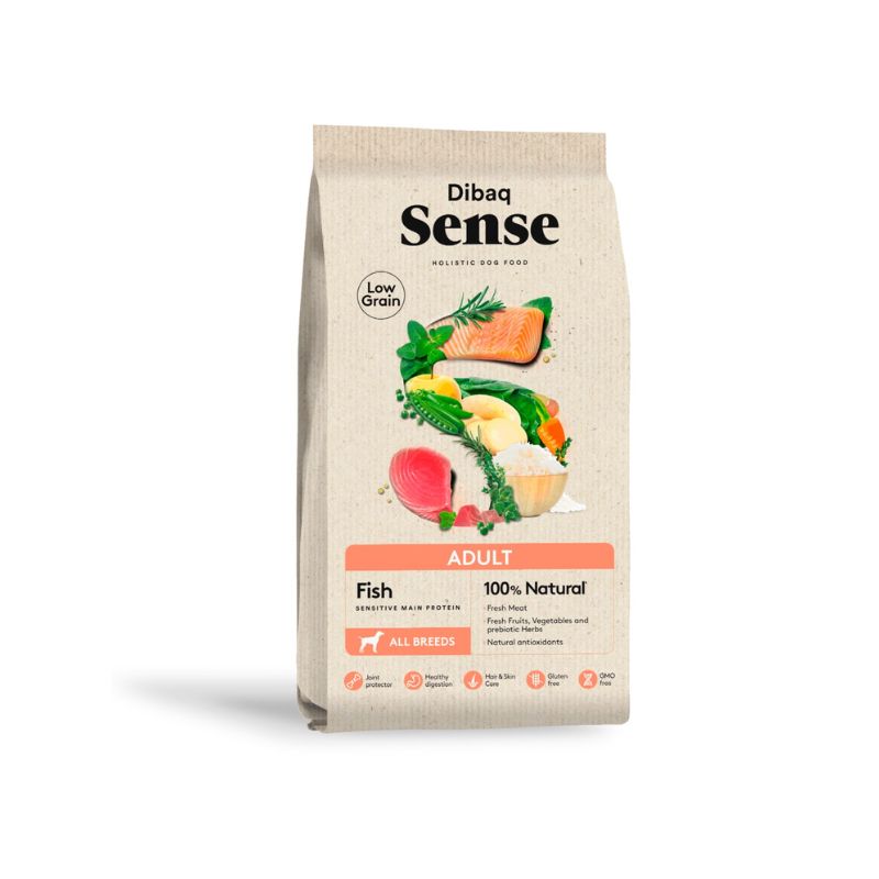 DIBAQ SENSE LOW GRAIN PESCADO ADULTO 12 KG