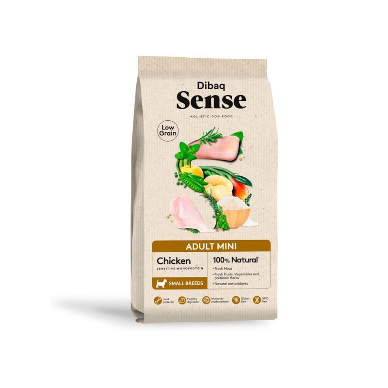 DIBAQ SENSE LOW GRAIN POLLO ADULTO MINI 2 KG
