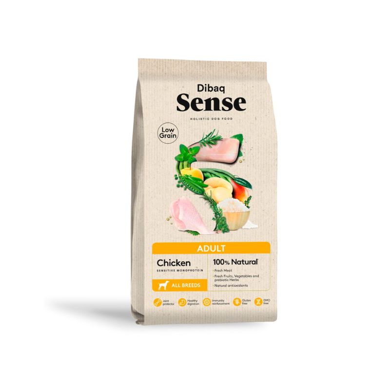 DIBAQ SENSE LOW GRAIN POLLO ADULTO PERRO 12 KG