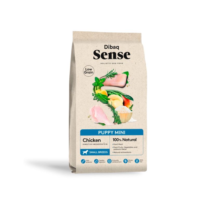 DIBAQ SENSE LOW GRAIN POLLO CACHORRO MINI 2 KG