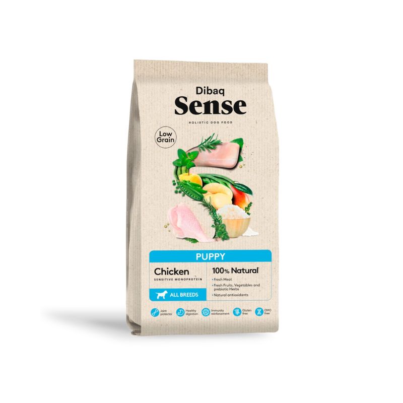 DIBAQ SENSE LOW GRAIN POLLO CACHORRO PERRO 12 KG