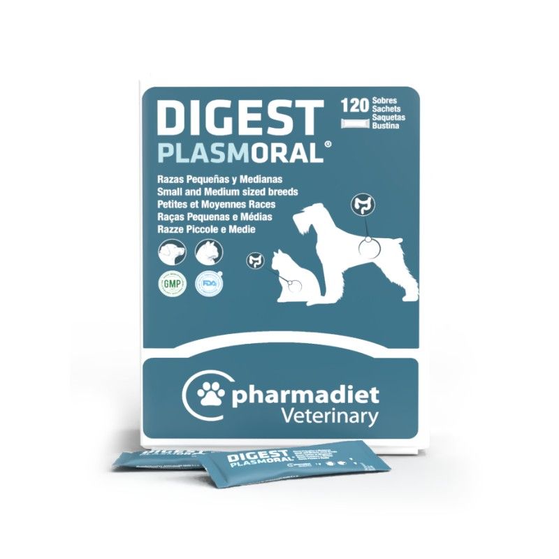 DIGEST PLASMORAL 120 SOBRES PERROS RAZAS PEQUEÑAS Y MEDIANAS 120 SOBRES