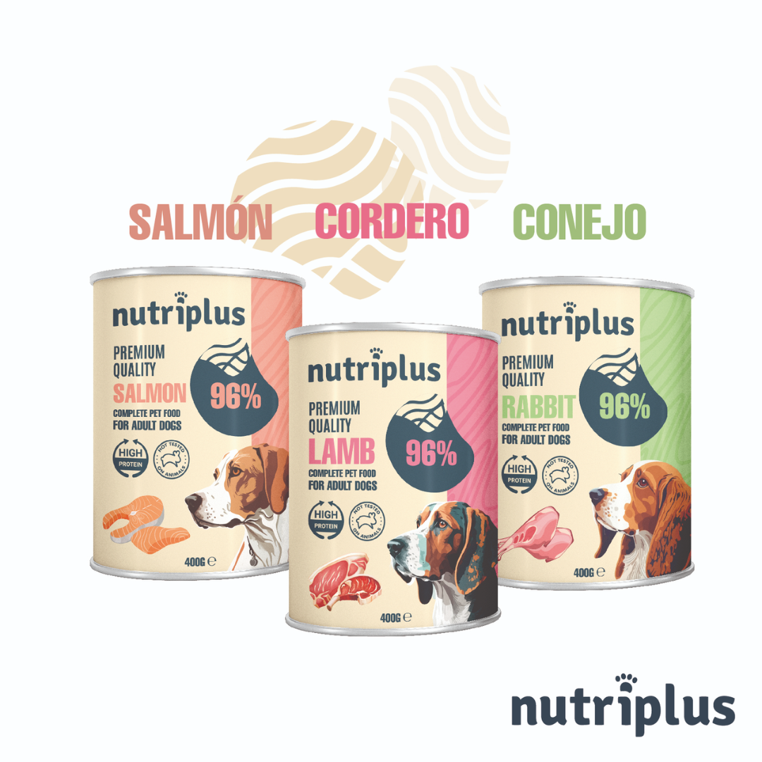 NUTRIPLUS PERROS COMIDA HUMEDA CONEJO 6x400 GR