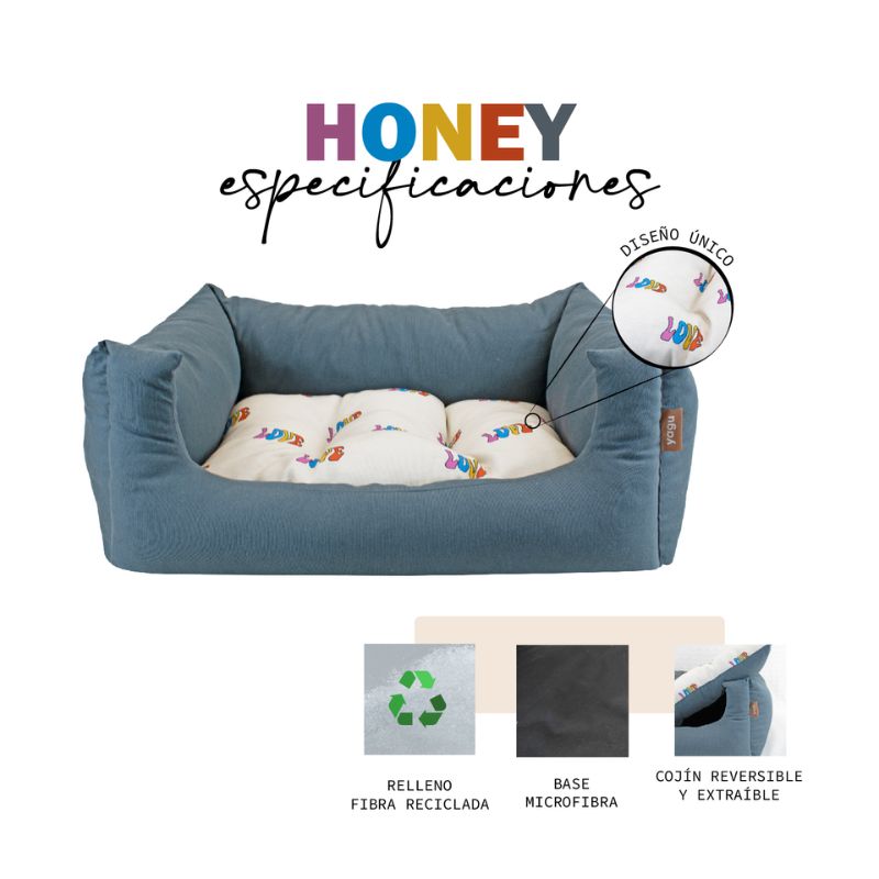 CAMA PERROS CONFORT IZARO HONEY YAGU 86 X 74 X 25 CM