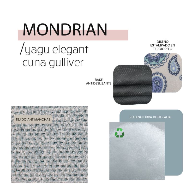 CAMA PERROS GULLIVER MONDRIAN YAGU