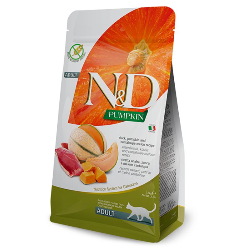 FARMINA ND GATO ADULTO PUMPKIN PATO CALABAZA Y MELON 5 KG