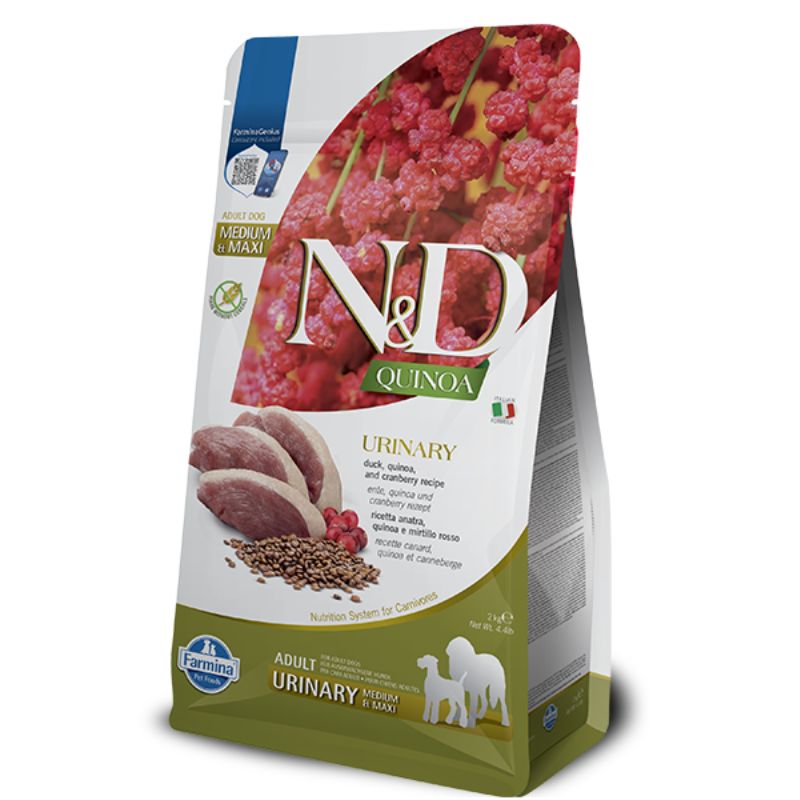 FARMINA ND PERRO MEDIUM MAXI URINARY PATO QUINOA 2 KG