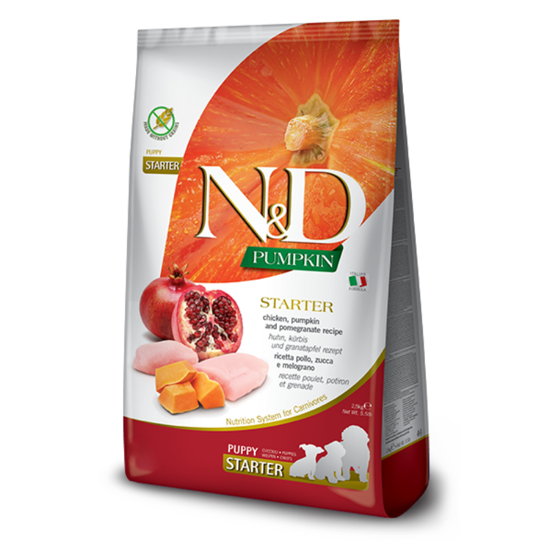 FARMINA ND PERRO PUMPKIN POLLO GRANADA STARTER PUPPY 2,5 KG