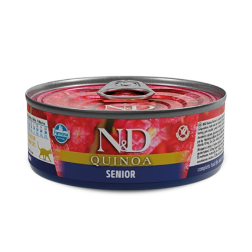 FARMINA ND QUINOA SENIOR COMIDA HUMEDA GATOS 24 X 80 G