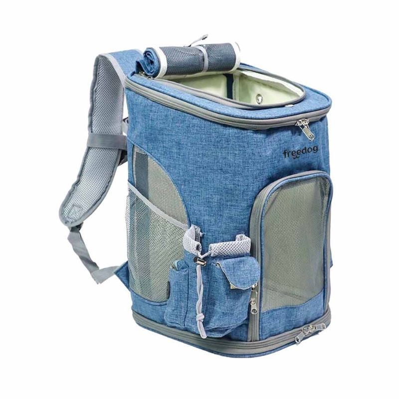 FREEDOG MOCHILA K2 AZUL PERROS Y GATOS PEQUEÑOS