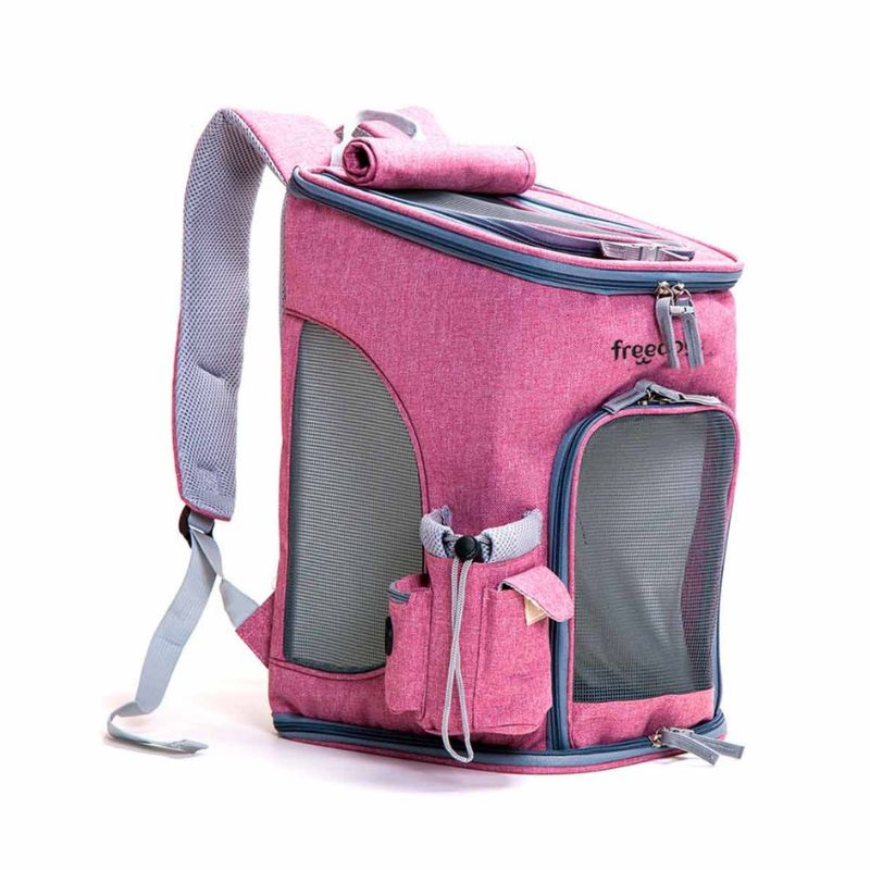 FREEDOG MOCHILA K2 ROSA PERROS Y GATOS PEQUEÑOS