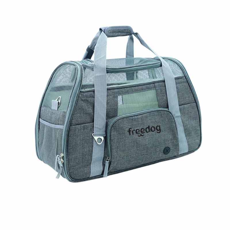 FREEDOG TRANSPORTIN CROSSWORLD GRIS PERROS Y GATOS 51 X 23 X 35 CM