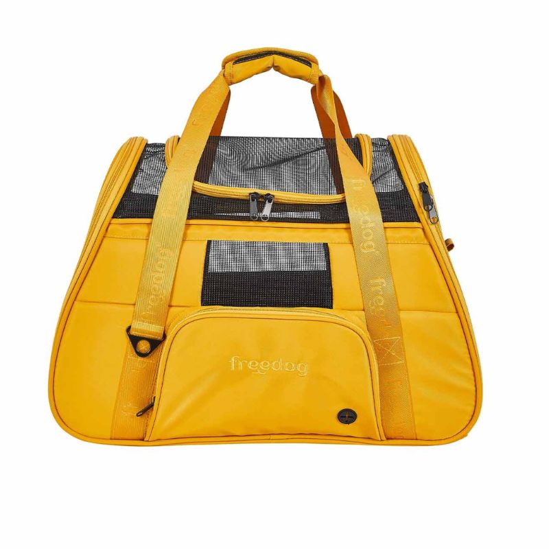 FREEDOG TRANSPORTIN PARA PERROS Y GATOS DENVER MOSTAZA 50.5 X 23.5 X 35 CM