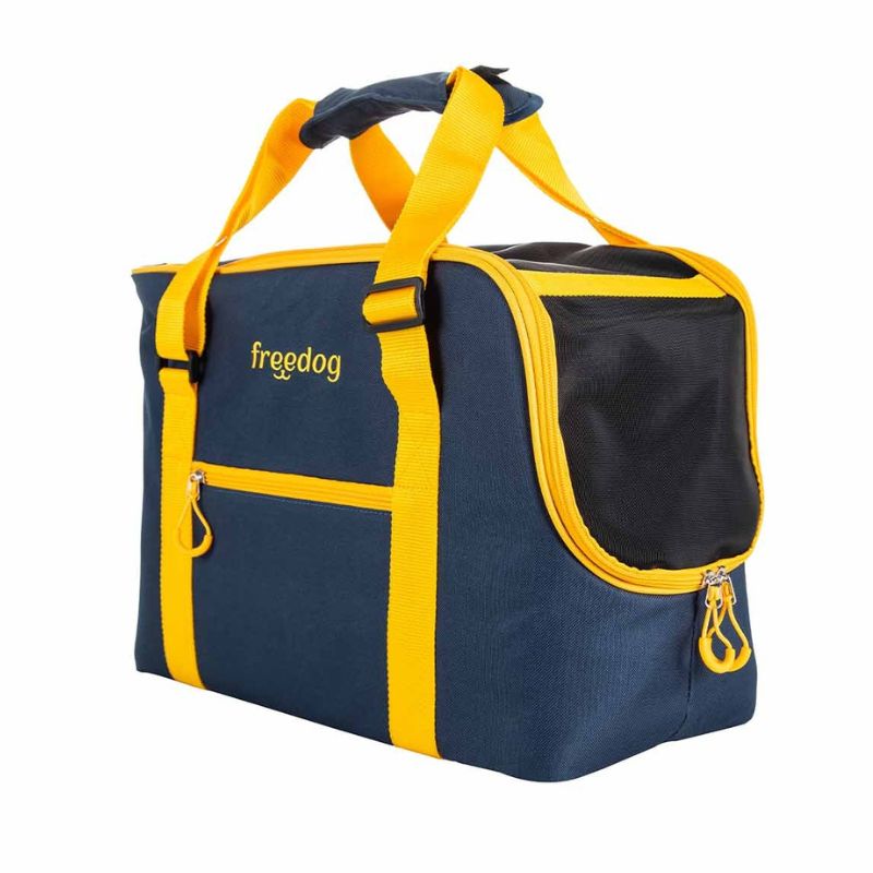 FREEDOG TRANSPORTIN PERROS TOTE TRAVELTAILS MOSTAZA 45 X 21 X 30 CM