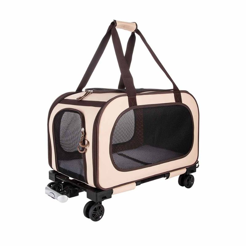 FREEDOG TRANSPORTIN PERROS TROLLEY TRAVELTAILS CREMA