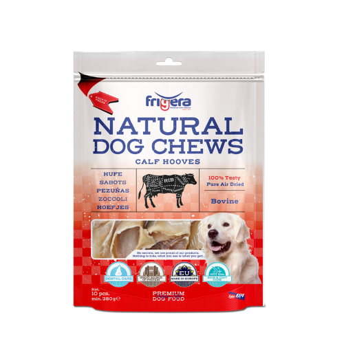 SNACK NATURAL PERROS PEZUÑAS DE TERNERA 30 PIEZAS