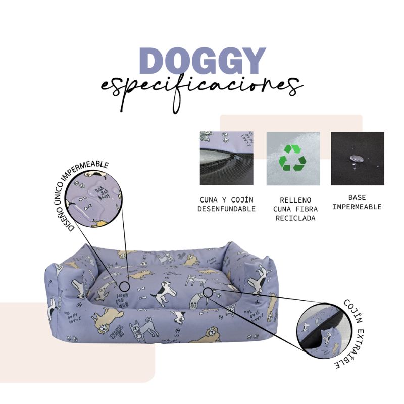 CAMA PARA PERROS Y GATOS OXFORD DOGGY YAGU