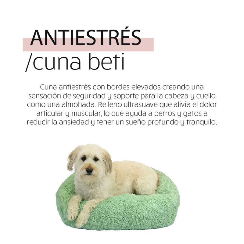 CAMA PARA PERROS Y GATOS ANTIESTRES BETI ANTRACITA YAGU