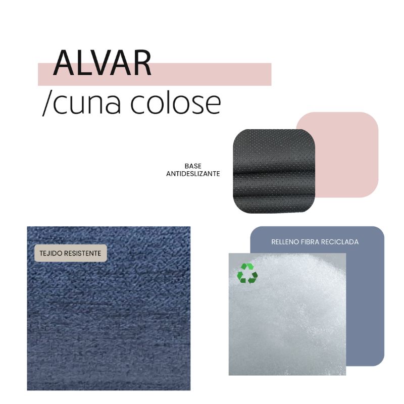 CAMA PERROS COLOSO ALVAR AZUL YAGU