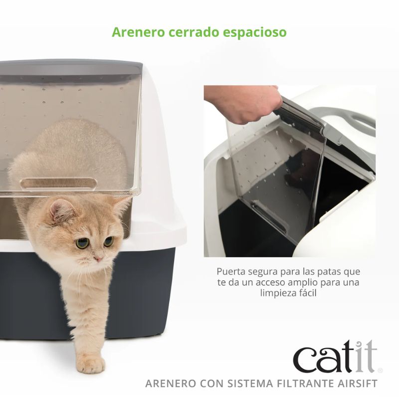 ARENERO CERRADO GATOS CONTROL DE OLORES AIRSIFT CATIT GATO