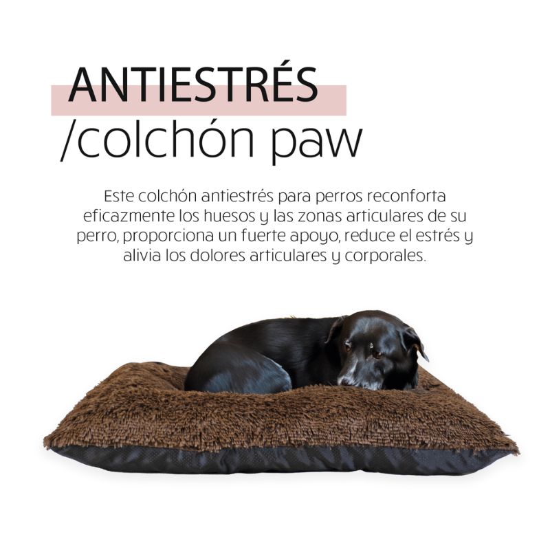 COLCHON ANTIESTRES PERROS YAGU MARRON 80 X 60 X 12 CM
