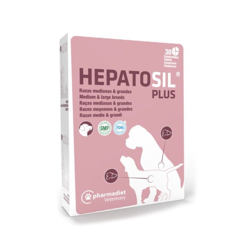 HEPATOSIL PLUS PERROS RAZAS MEDIANAS Y GRANDES 30 COMPRIMIDOS