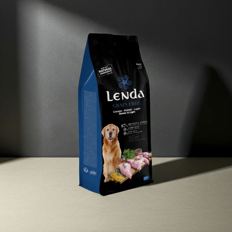 LENDA GRAIN FREE PERROS SENIOR LIGHT CONEJO Y PAVO 10 KG