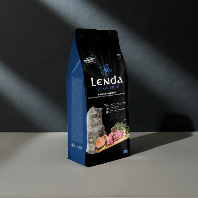 LENDA GRAIN FREE GATOS ADULTOS ESTERILIZADOS CERDO Y SALMON 2 KG
