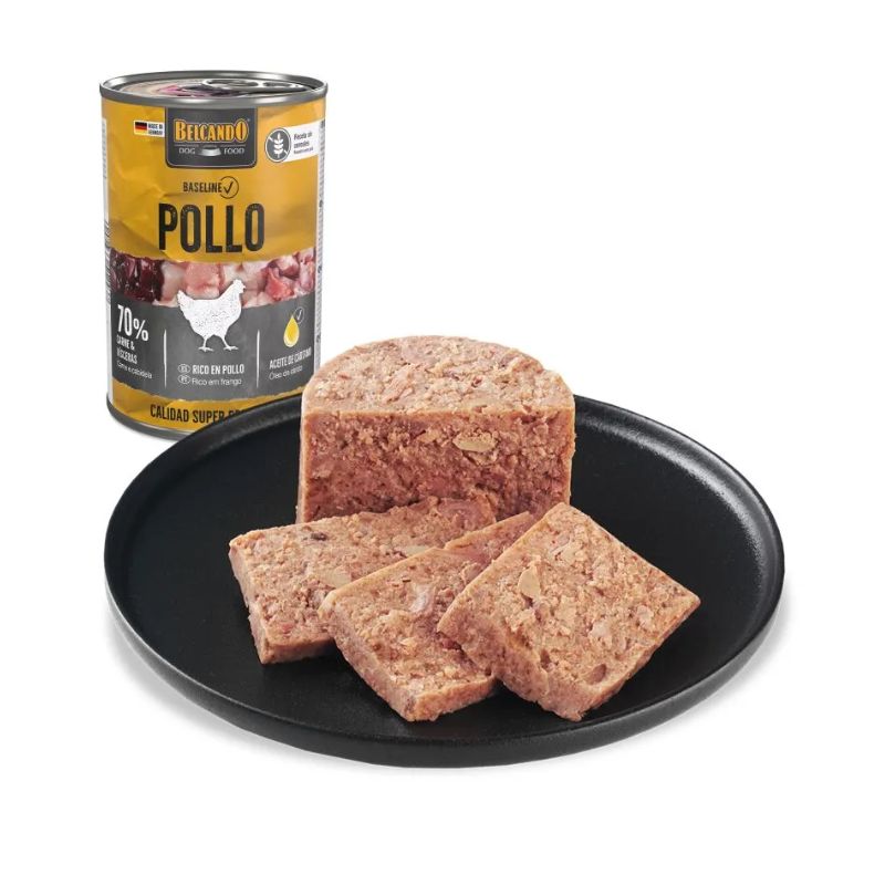 LATAS COMIDA HUMEDA PERRO BELCANDO POLLO 6 X 800 G