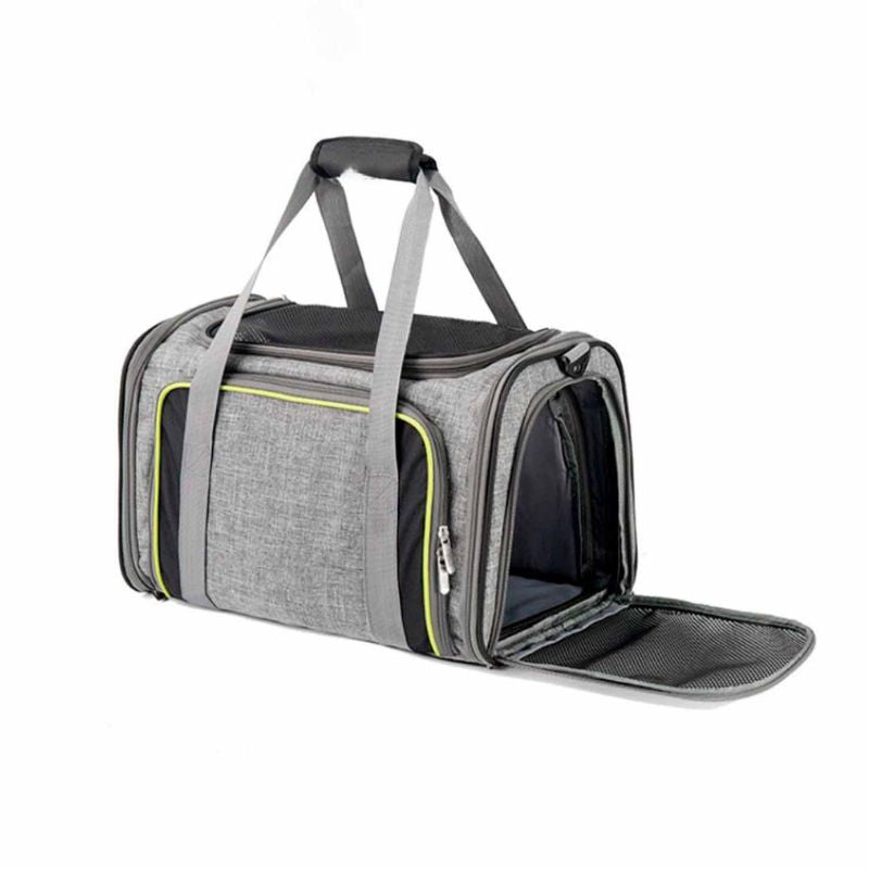 TRANSPORTIN HK DOS COMPARTIMENTOS PERROS Y GATOS FREEDOG 44X28X38 CM