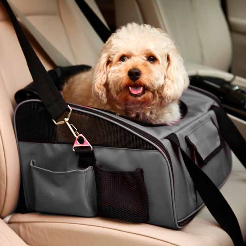FREEDOG TRANSPORTIN COCHE PERROS Y GATOS 44 X 29 X 34 CM
