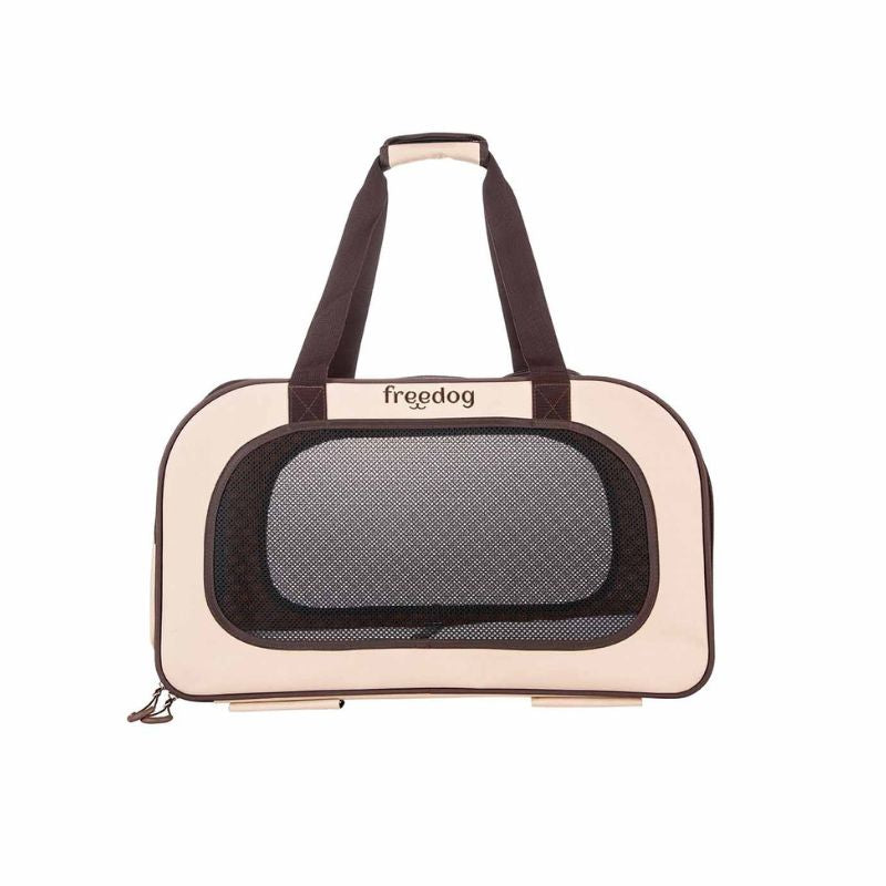 FREEDOG TRANSPORTIN PERROS TROLLEY TRAVELTAILS CREMA 54 X 33 X 42 CM