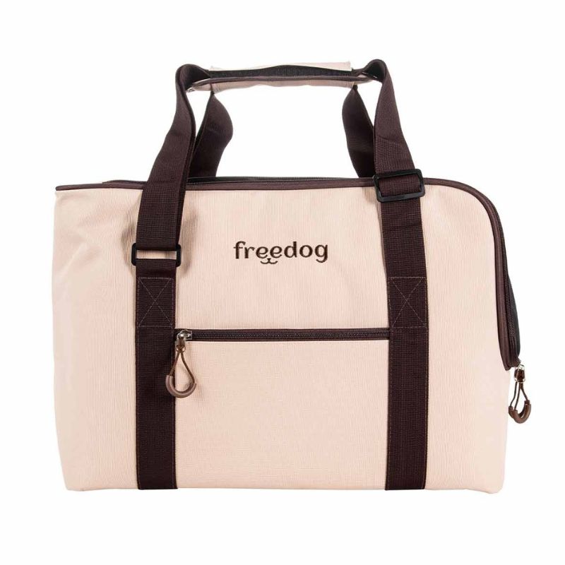 FREEDOG TRANSPORTIN PERROS TOTE TRAVELTAILS CREMA 45 X 21 X 30 CM