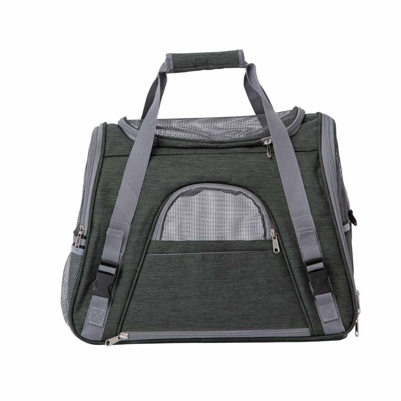 TRANSPORTIN PARA PERROS Y GATOS FREEDOG LAX VERDE 45X25X35 CM