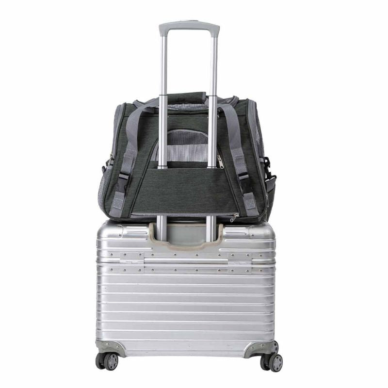 TRANSPORTIN PARA PERROS Y GATOS FREEDOG LAX VERDE 45X25X35 CM