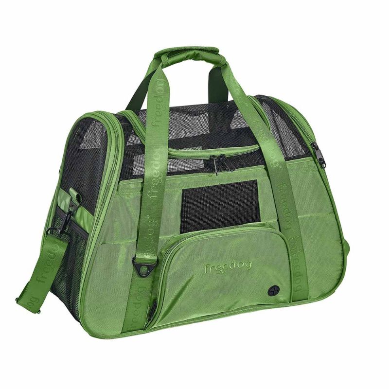 FREEDOG TRANSPORTIN PARA PERROS Y GATOS DENVER VERDE 50.5 X 23.5 X 35 CM