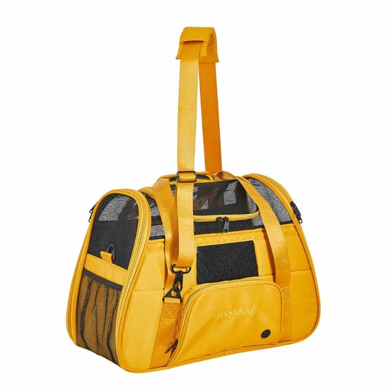 FREEDOG TRANSPORTIN PARA PERROS Y GATOS DENVER MOSTAZA 50.5 X 23.5 X 35 CM